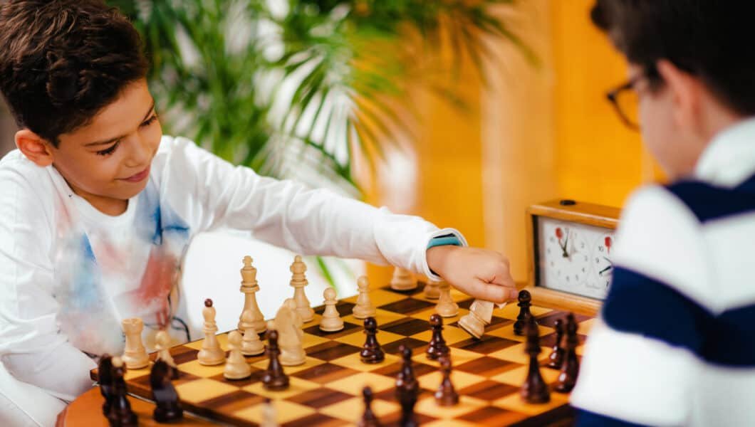 kids playing chess