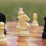 chess pieces on a chess board