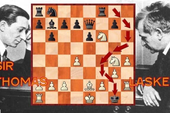 Famous Chess Game: Edward Lasker vs George Alan Thomas - London (1912)